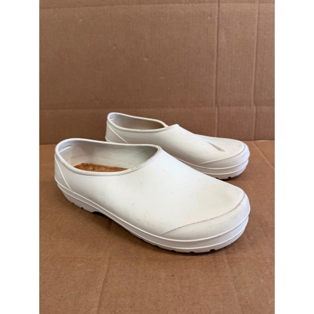 Aime Leon Dore Diner Rubber Utility Clogs Pristine White Mens Size 11/11.5 US